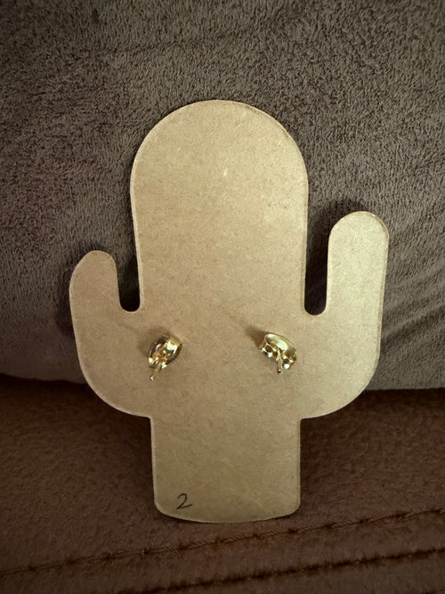 Cowhide Studs - Authentic Outback Leather Earrings (set 2)