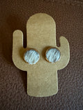 Cowhide Studs - Authentic Leather Outback Earrings (set 14)