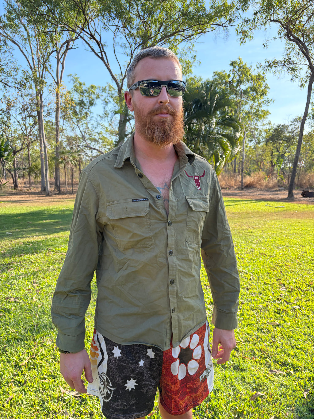 Men’s fit RDR Outback Work Shirt - Army Green