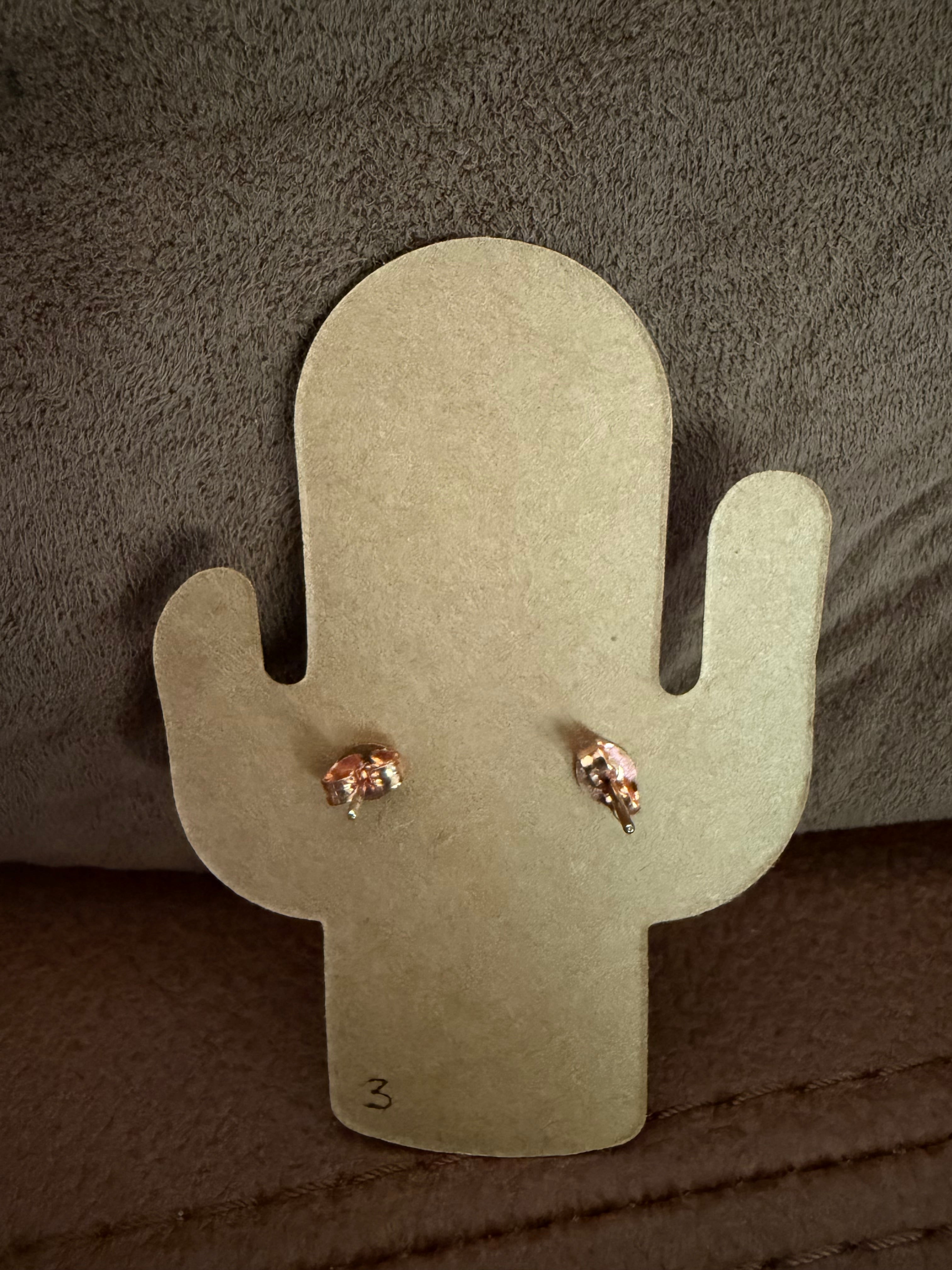 Cowhide Studs - Authentic Outback Leather Earrings (set 3)