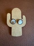 Cowhide Studs - Authentic Outback Leather Earrings (set 9)