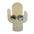 Cowhide Studs - Authentic Outback Leather Earrings (set 8)