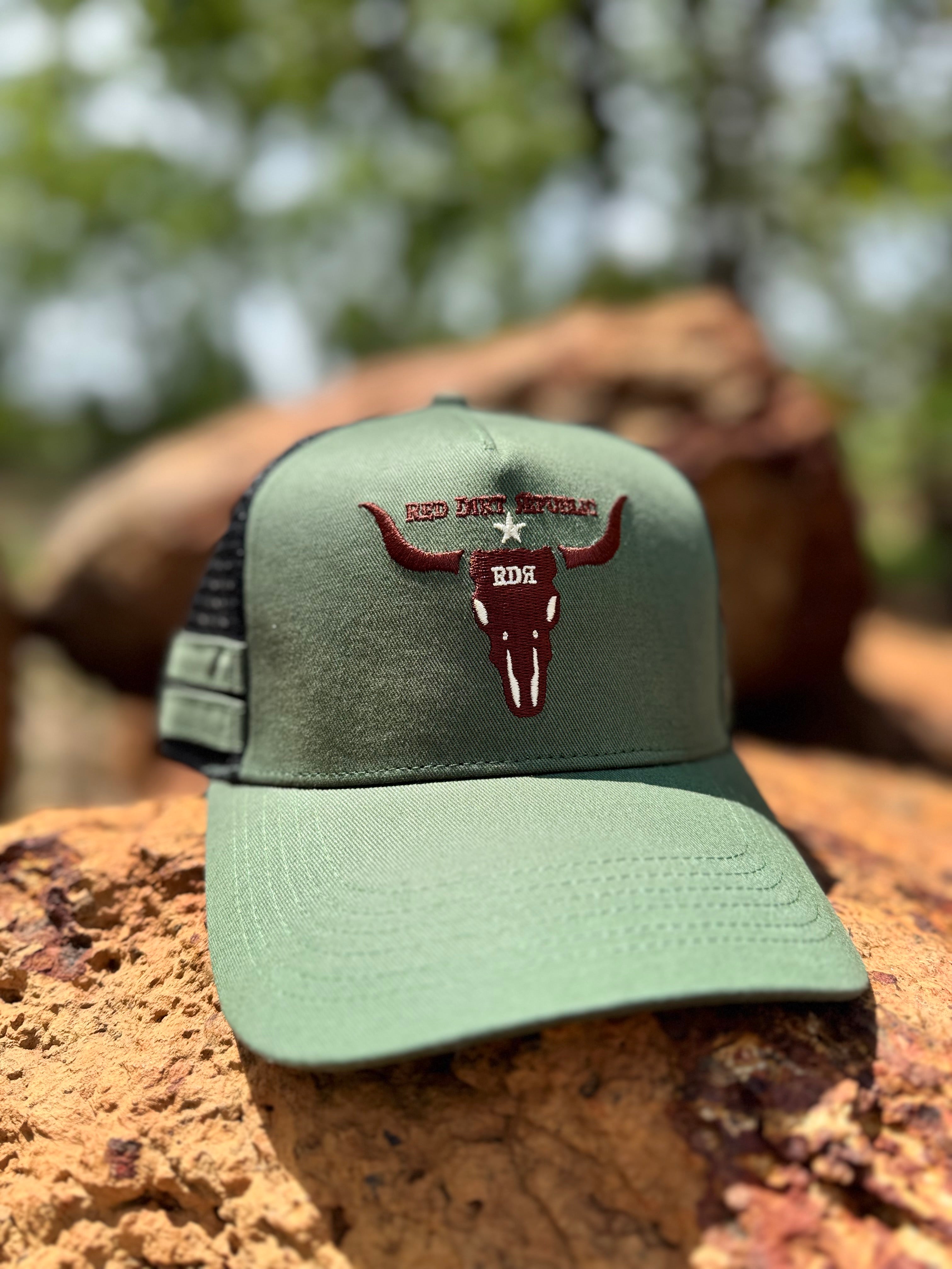RDR Signature Olive Trucker Cap