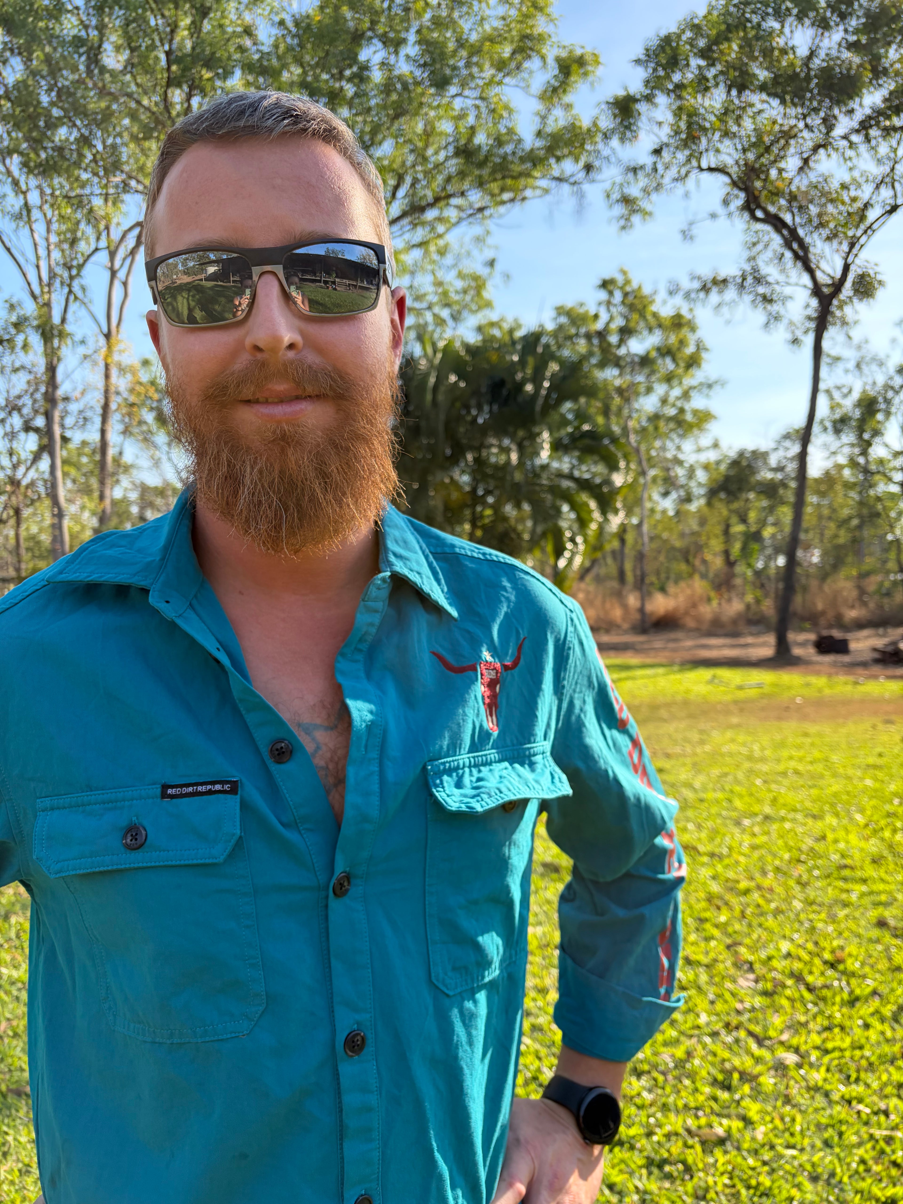Men’s fit RDR Outback Work Shirt - Teal