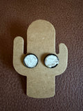 Cowhide studs - Authentic Outback Leather Earrings (set 10)