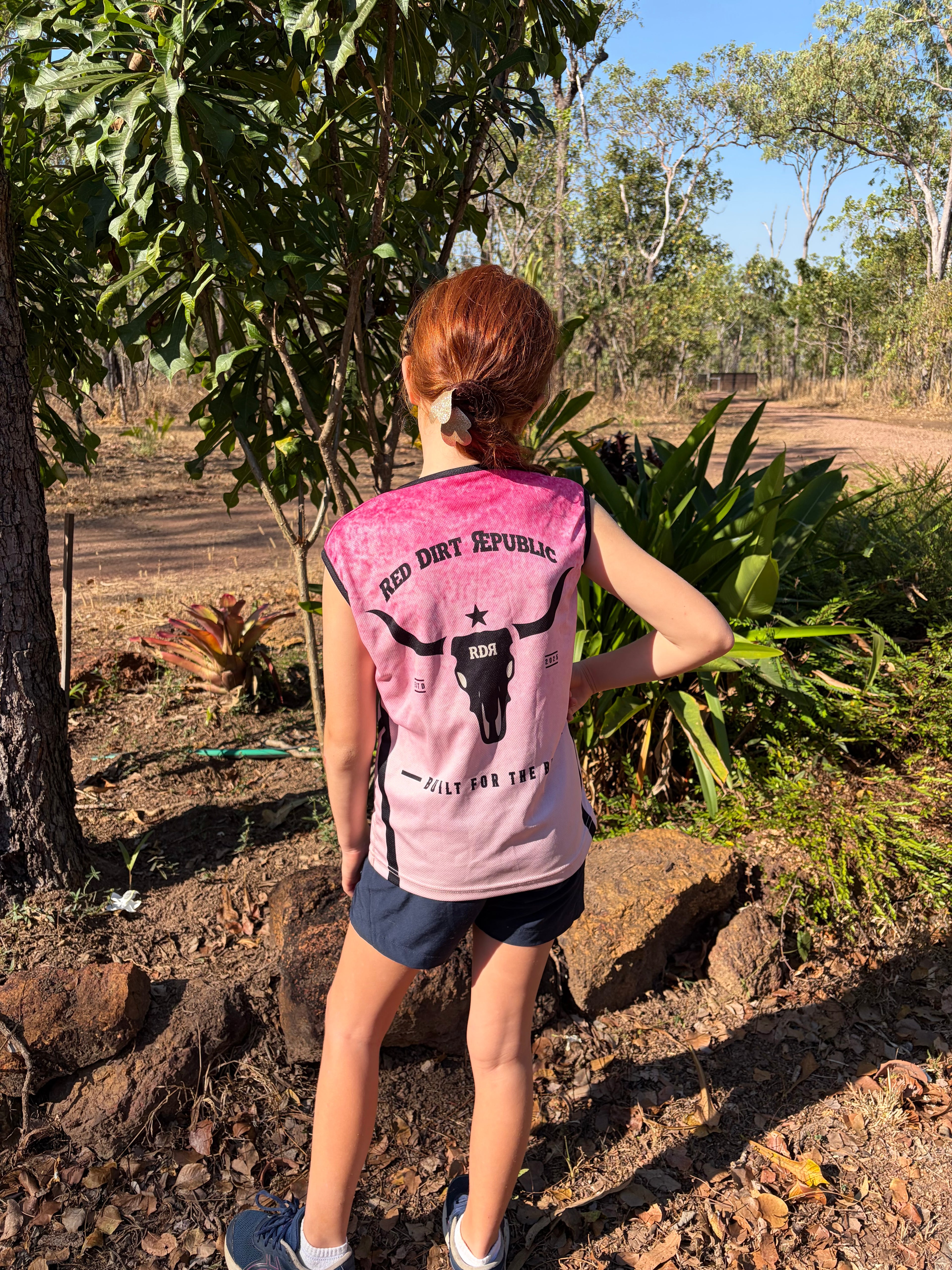 Kids Pink RDR Full Guard Fishing Singlet