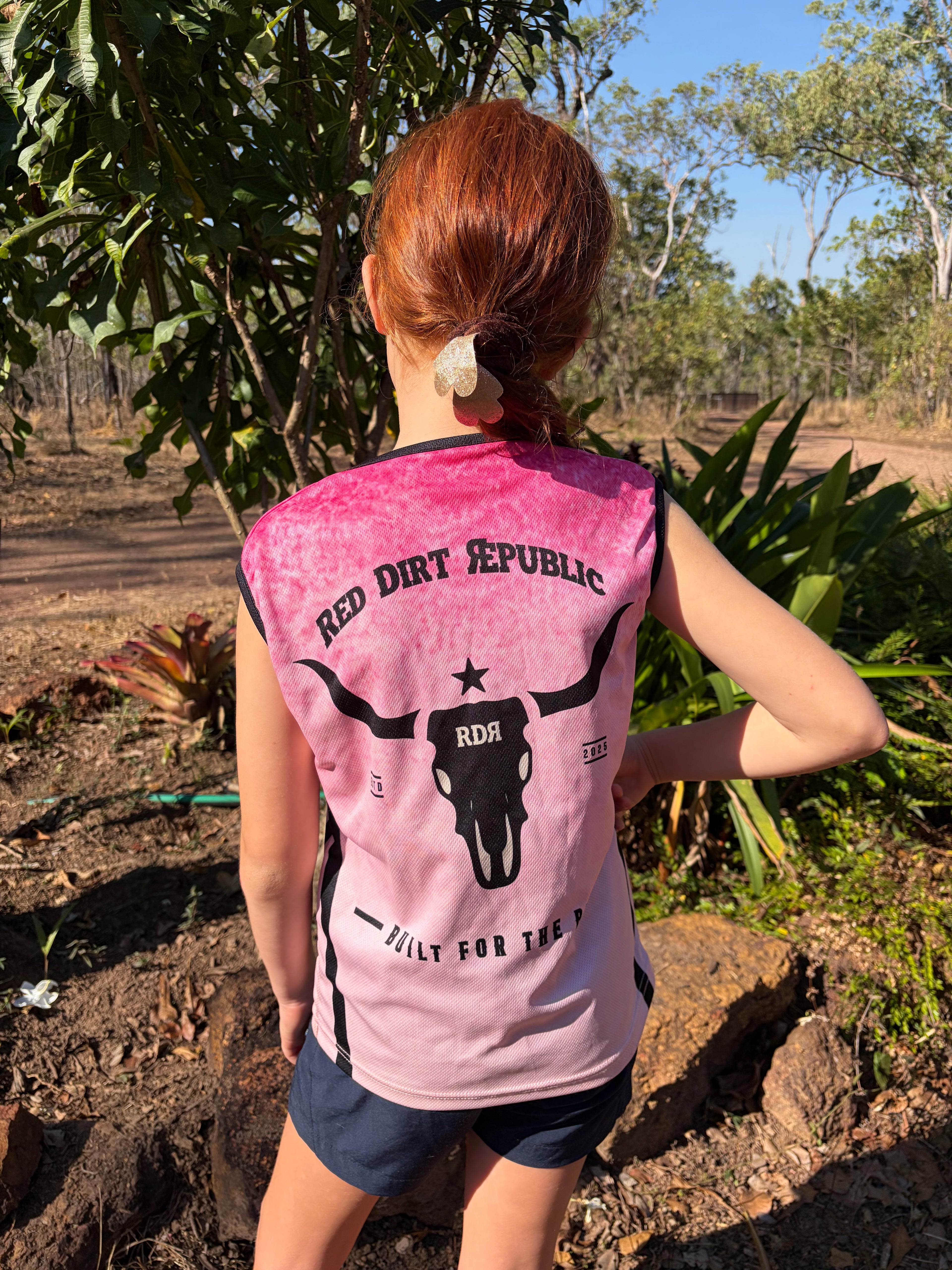 Kids Pink RDR Full Guard Fishing Singlet