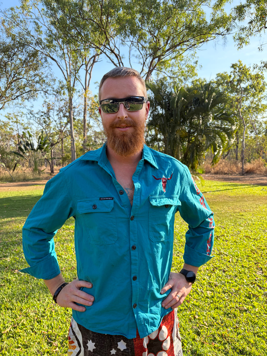 Men’s fit RDR Outback Work Shirt - Teal