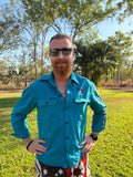 Men’s fit RDR Outback Work Shirt - Teal