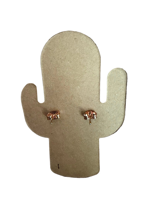 Cowhide Studs - Authentic Outback Leather Earrings (set 1)